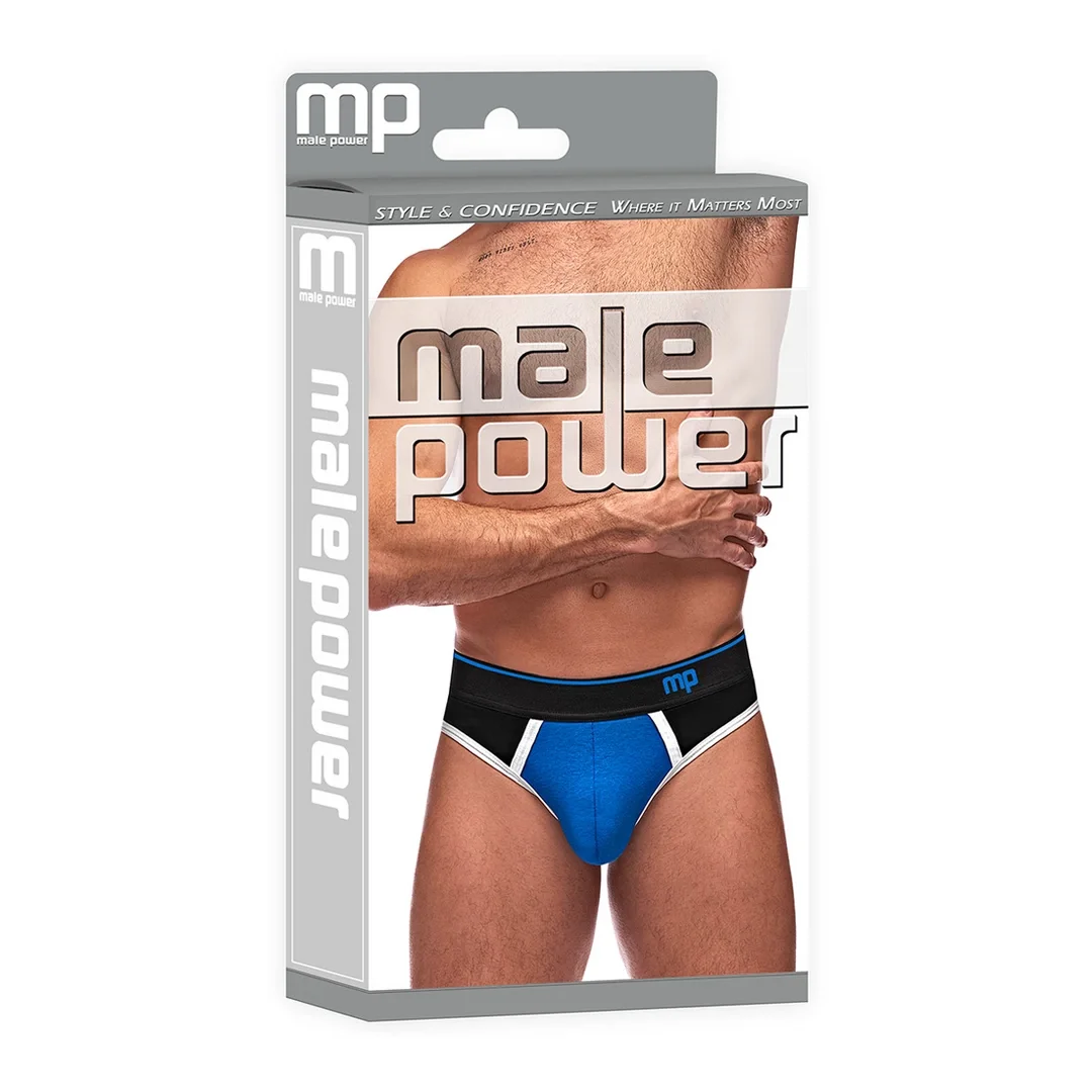 Male Power Retro Sport Panel Stringi męskie kolorowe wstawki L — zdjęcie 2