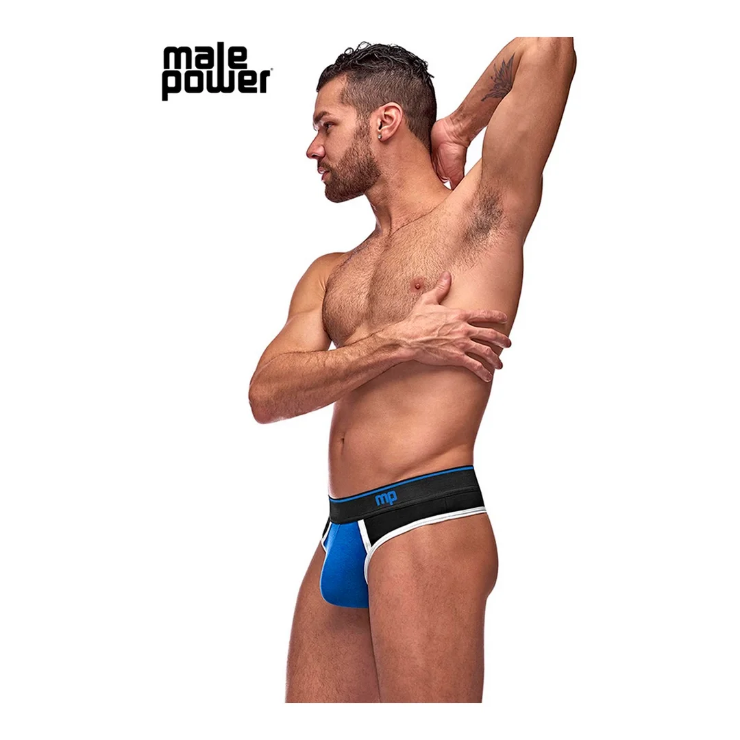 Male Power Retro Sport Panel Stringi męskie kolorowe wstawki L — zdjęcie 3