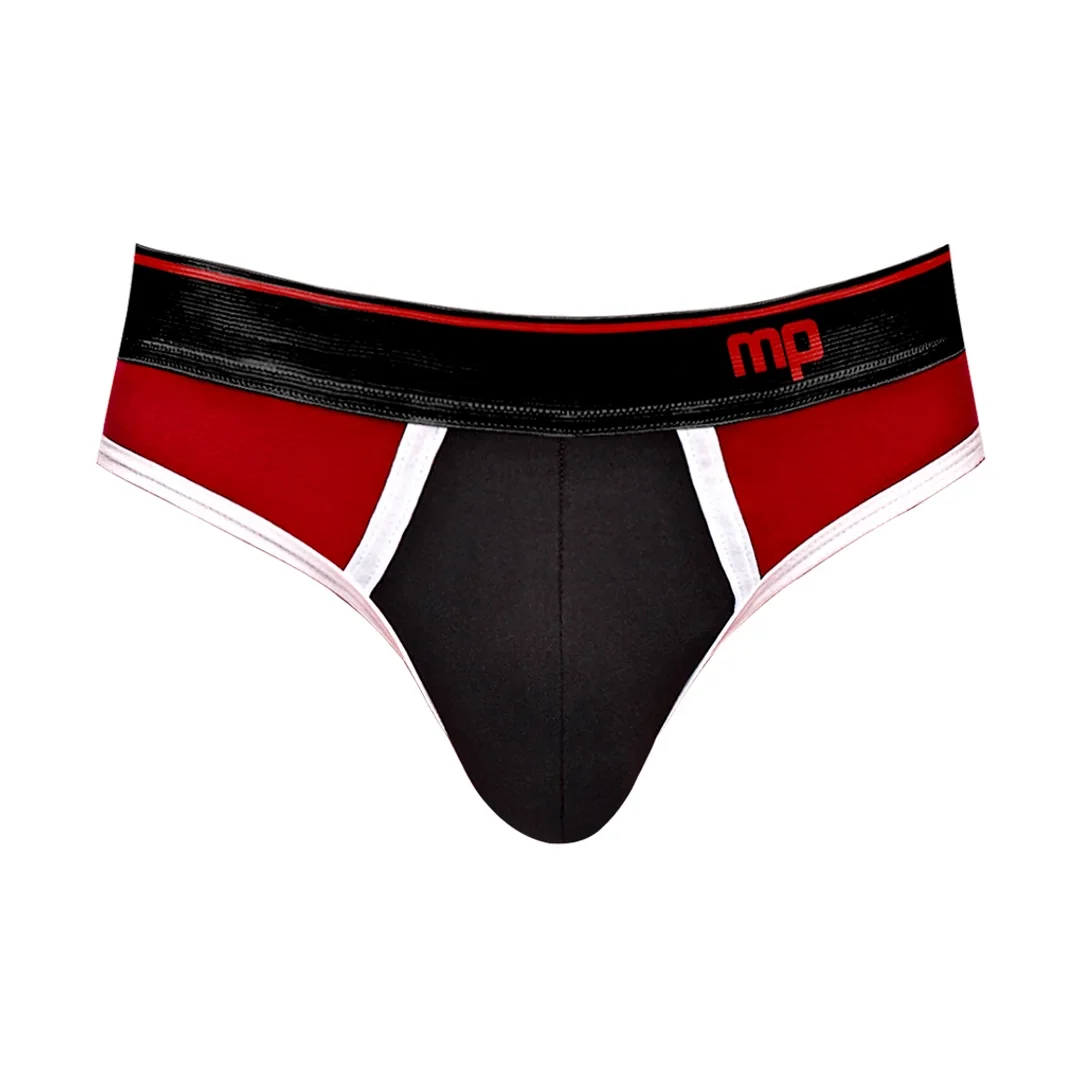 Male Power Retro Sport Panelowe Stringi Męskie Kolorowe Akcenty L — zdjęcie 5