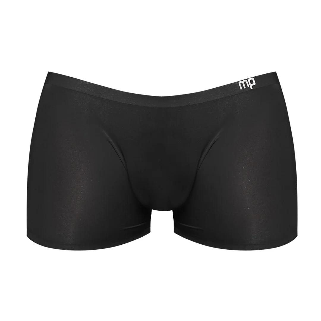 Male Power Seamless Sleek S szorty męskie z niskim stanem czarne — zdjęcie 3