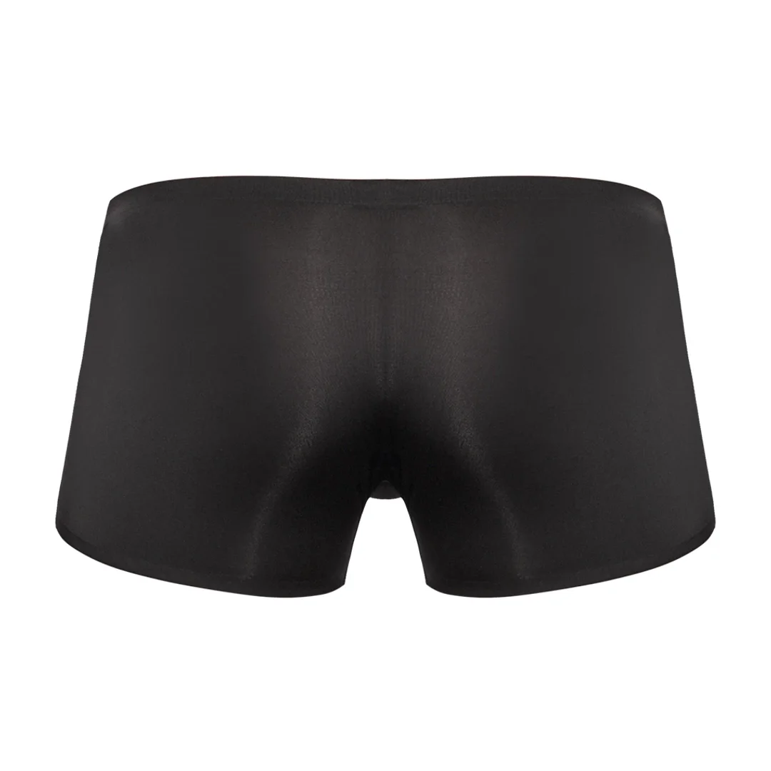 Male Power Seamless Sleek S szorty męskie z niskim stanem czarne — zdjęcie 4