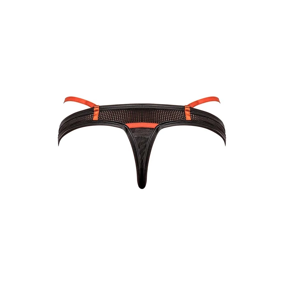 Male Power Sport Strap L/XL - stringi męskie w kamuflażu i siateczce — zdjęcie 2