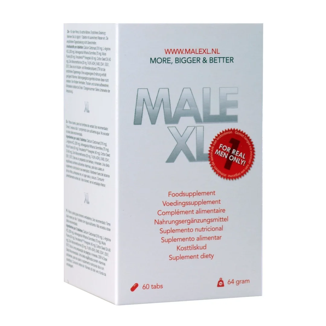 Male XL Suplement dla mężczyzn 60 tabletek wzbogacony o L-argininę — zdjęcie 2