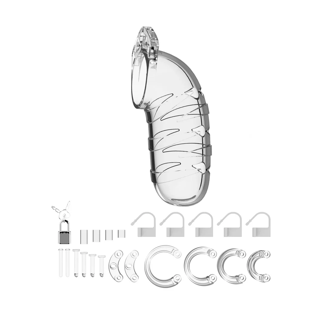 Man|Cage Model 14 cm - Anatomiczna klatka intymna, poliwęglan — zdjęcie 3