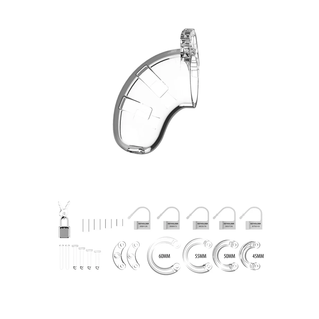 Man|Cage Model 22 - System kontrolny z elektrostymulacją, pierścienie 6,5 cm — zdjęcie 3