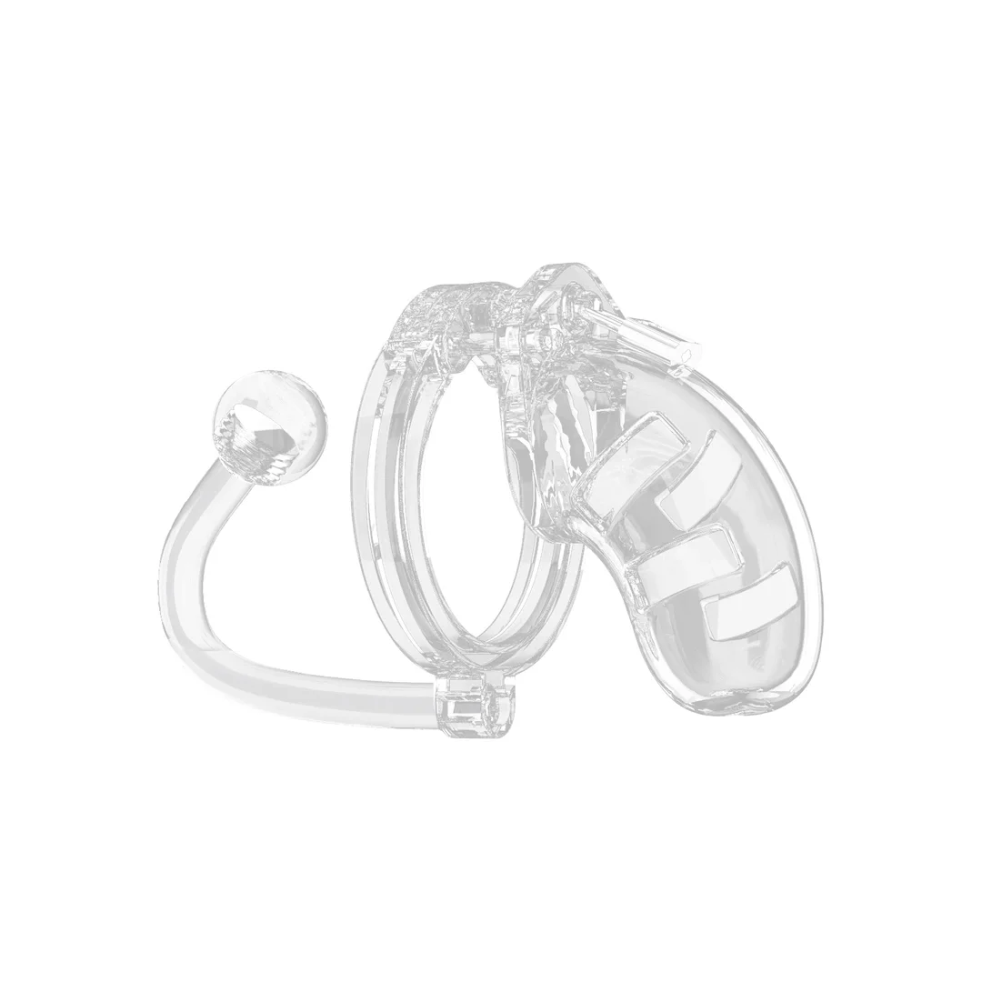 ManCage Chastity System z plugiem 9 cm, poliwęglan, regulacja rozmiaru — zdjęcie 4