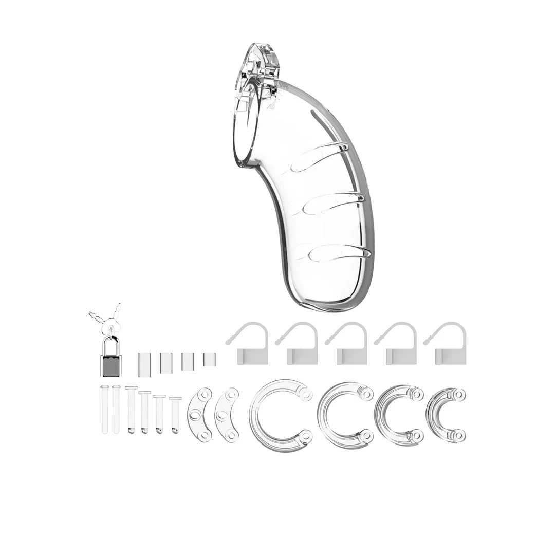ManCage Model 11,5 cm - System blokujący z poliwęglanu, czarny — zdjęcie 3