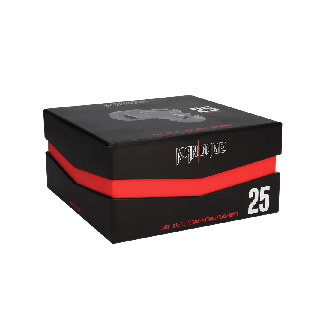 ManCage Model 9 cm - Anatomiczna klatka z poliwęglanu z wentylacją — zdjęcie 2
