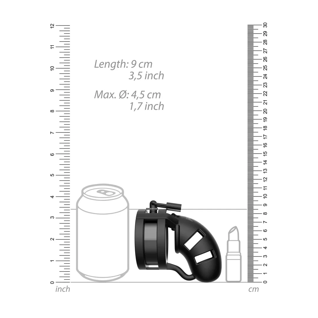 Mancage Model 9 cm z kulką Ballsplitter, silikonowa klatka intymna — zdjęcie 5