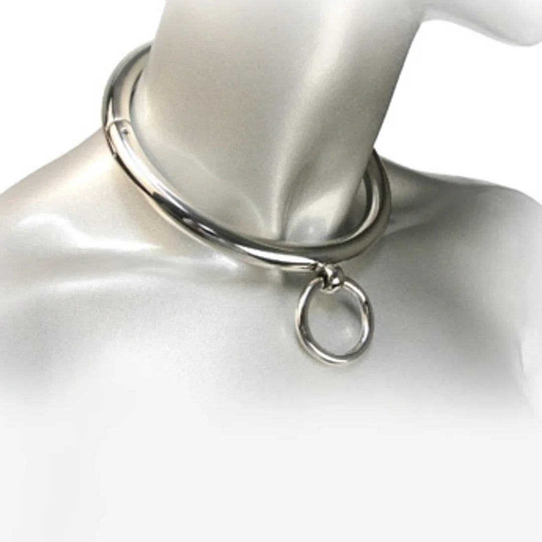 Metal Hard naszyjnik stalowy z pierścieniem O-Ring 18 cm chrom — zdjęcie 2