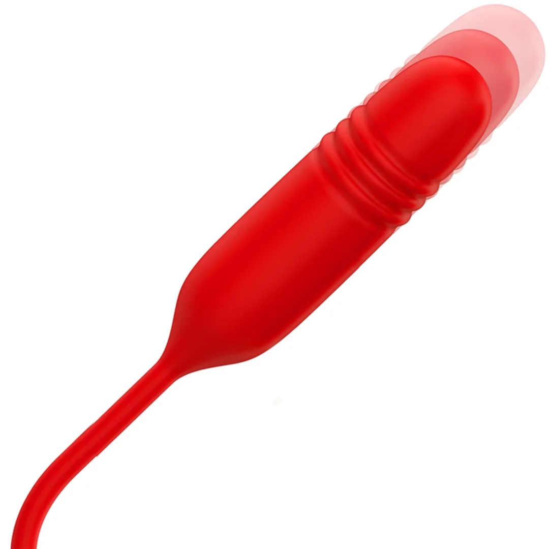 MIA Amalfi Double Pleasure Wand - silikonowy masażer z falami i funkcją ruchu — zdjęcie 4