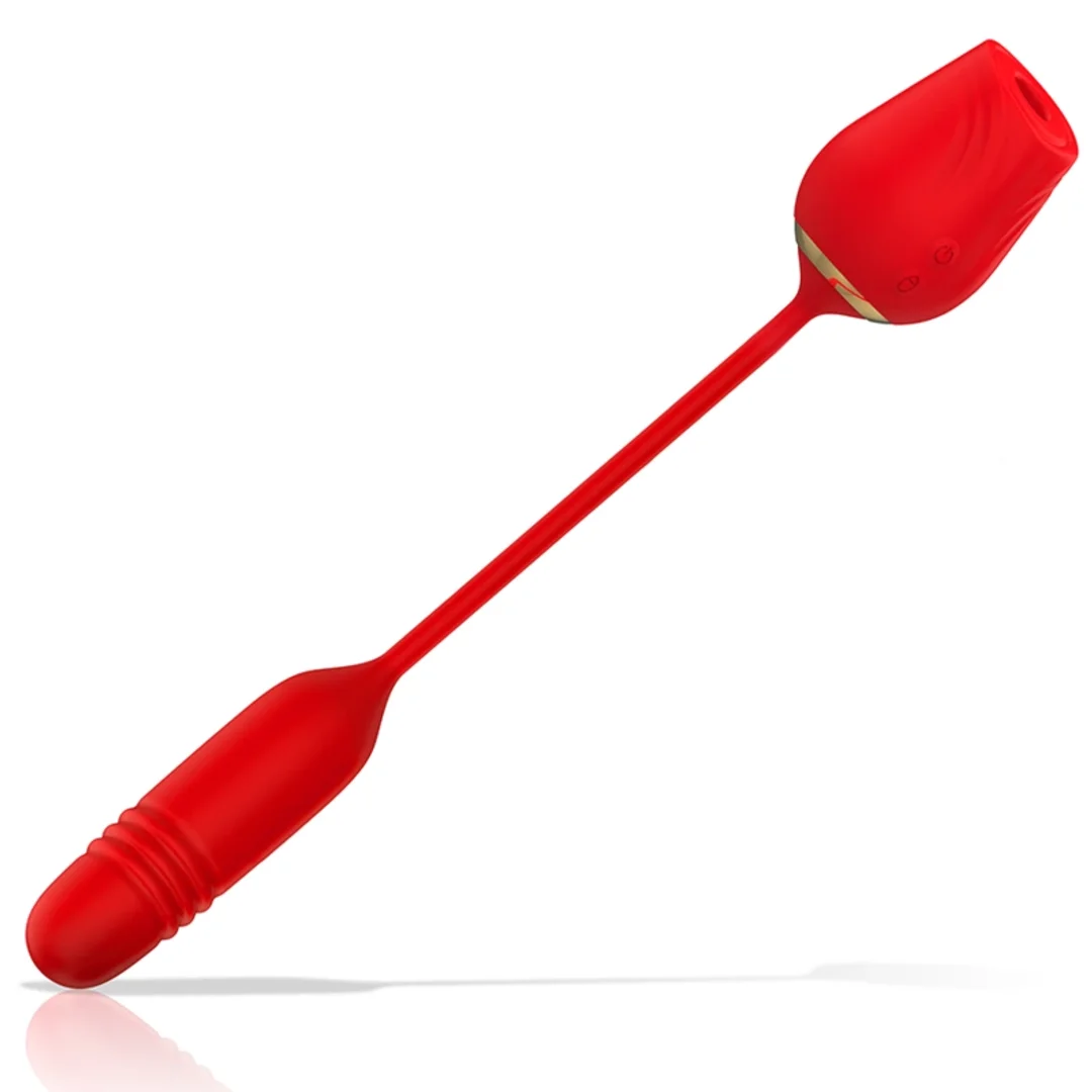 MIA Amalfi Double Pleasure Wand - silikonowy masażer z falami i funkcją ruchu — zdjęcie 5