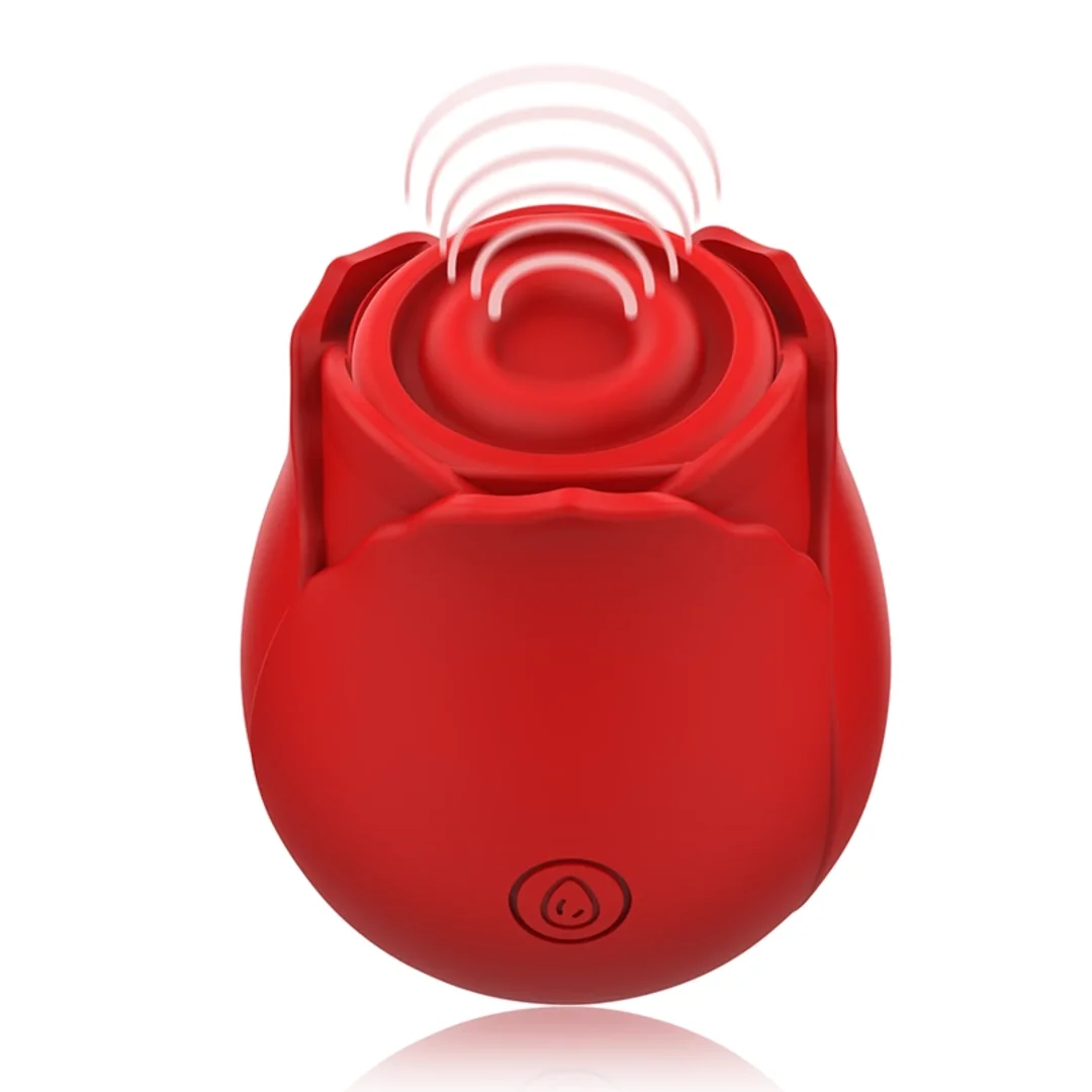 MIA Rose 2.0 Dwugłowicowy stymulator impulsowy IPX6 silikonowy rożowy — zdjęcie 3