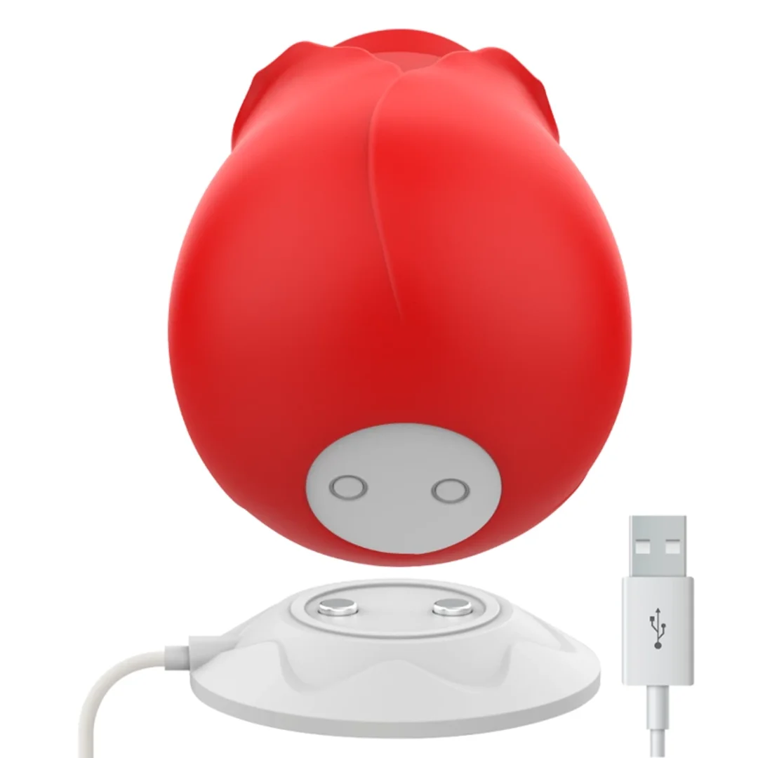 MIA Rose 2.0 Dwugłowicowy stymulator impulsowy IPX6 silikonowy rożowy — zdjęcie 6