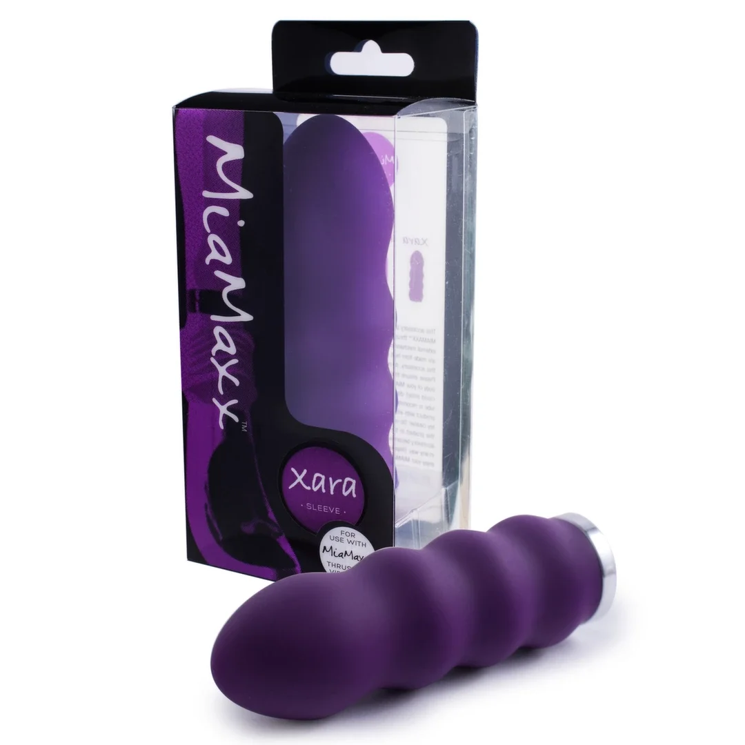 MiaMaxx Xara Sleeve Wave Purple - Falista nakładka silikonowa 13,5cm — zdjęcie 2