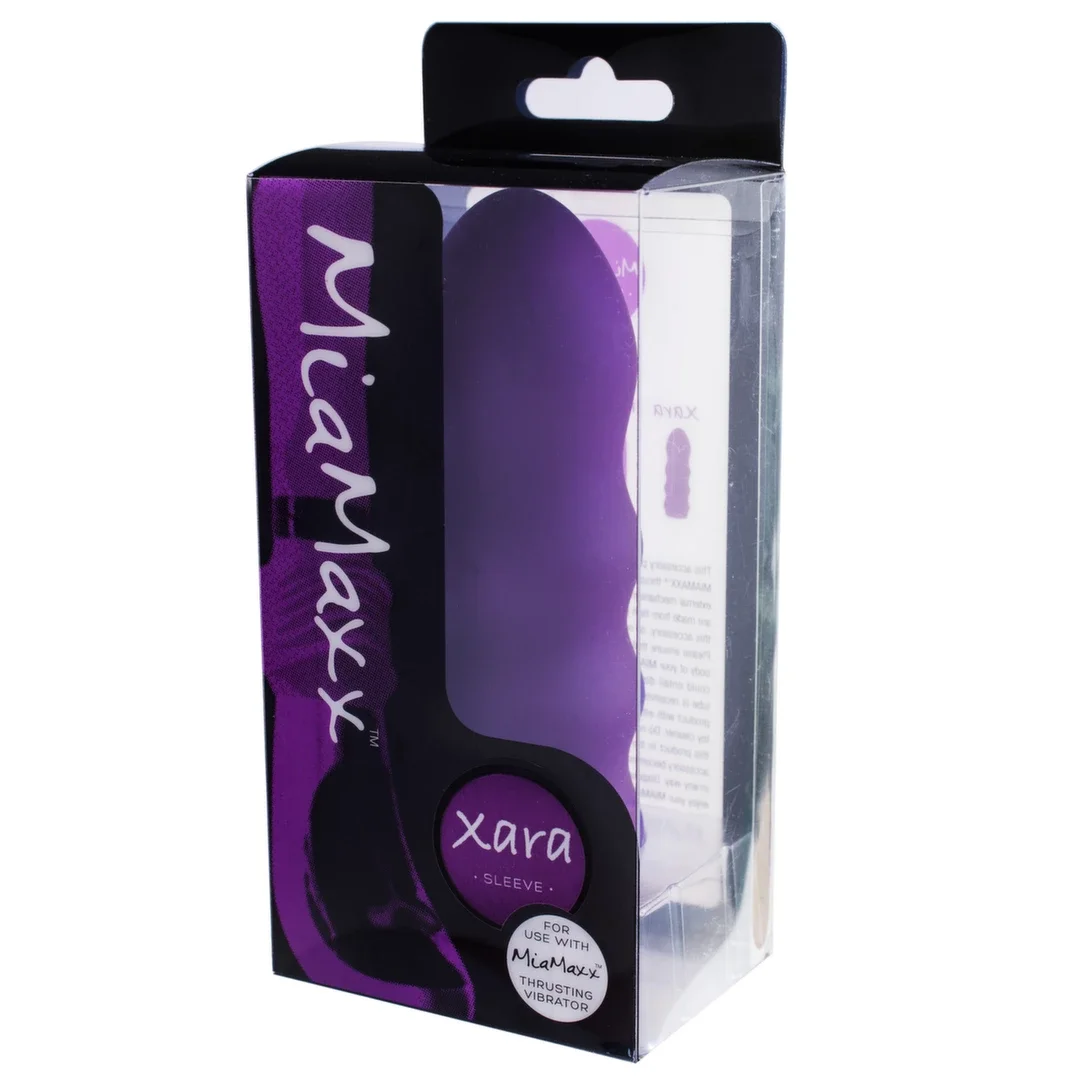 MiaMaxx Xara Sleeve Wave Purple - Falista nakładka silikonowa 13,5cm — zdjęcie 3