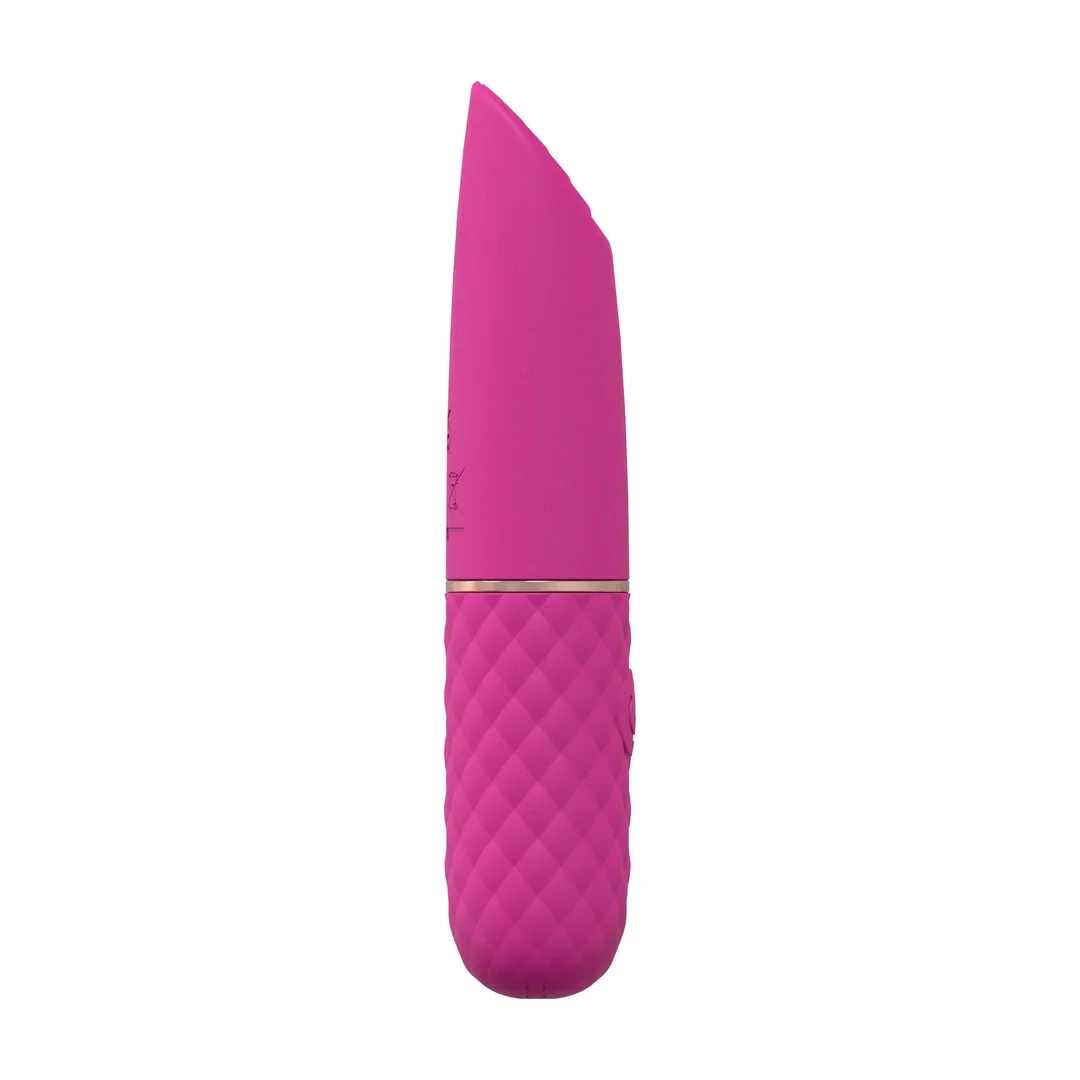 Mini Lipstick Vibrator Pink - kompaktowy masażer silikonowy 10 trybow — zdjęcie 4