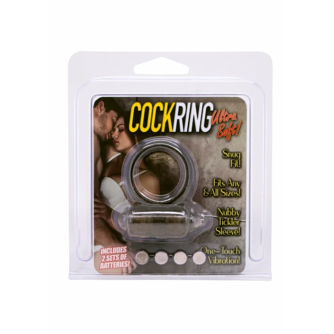 Mini Vibrating Cockring pierścień wibrujący LR41 przezroczysty — zdjęcie 2