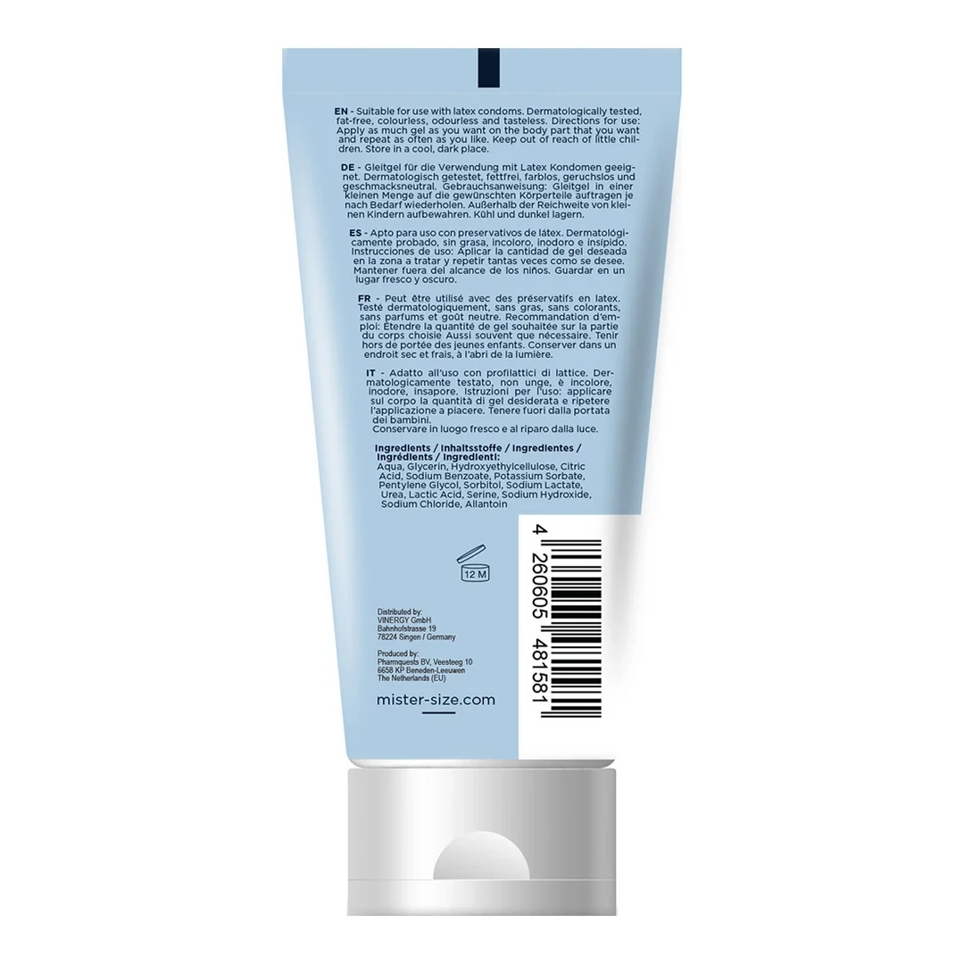 Mister Size Organic Żel Poślizgowy Wodny 100ml - Bezzapachowy, Hipoalergiczny — zdjęcie 2