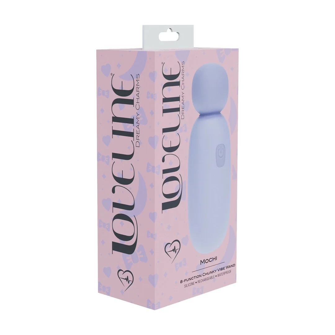 Mochi Mini Chunky Wand Lavender - kompaktowy masażer silikonowy 8-funkcyjny — zdjęcie 2