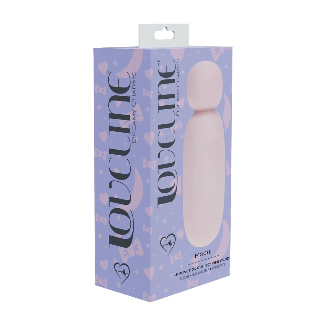Mochi Mini Chunky Wand Pink - kompaktowy masażer silikonowy 8 trybow — zdjęcie 2