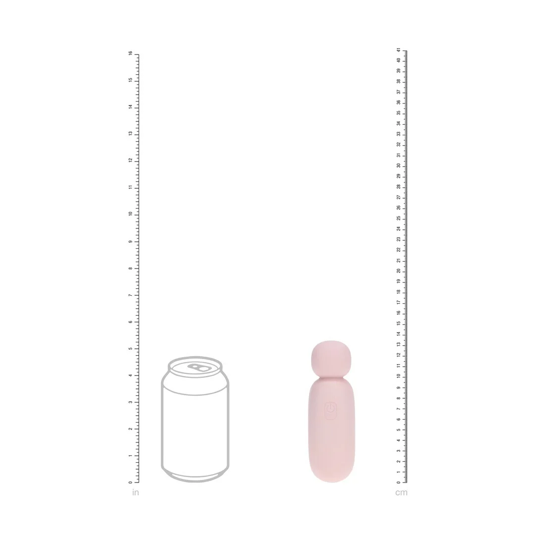 Mochi Mini Chunky Wand Pink - kompaktowy masażer silikonowy 8 trybow — zdjęcie 6