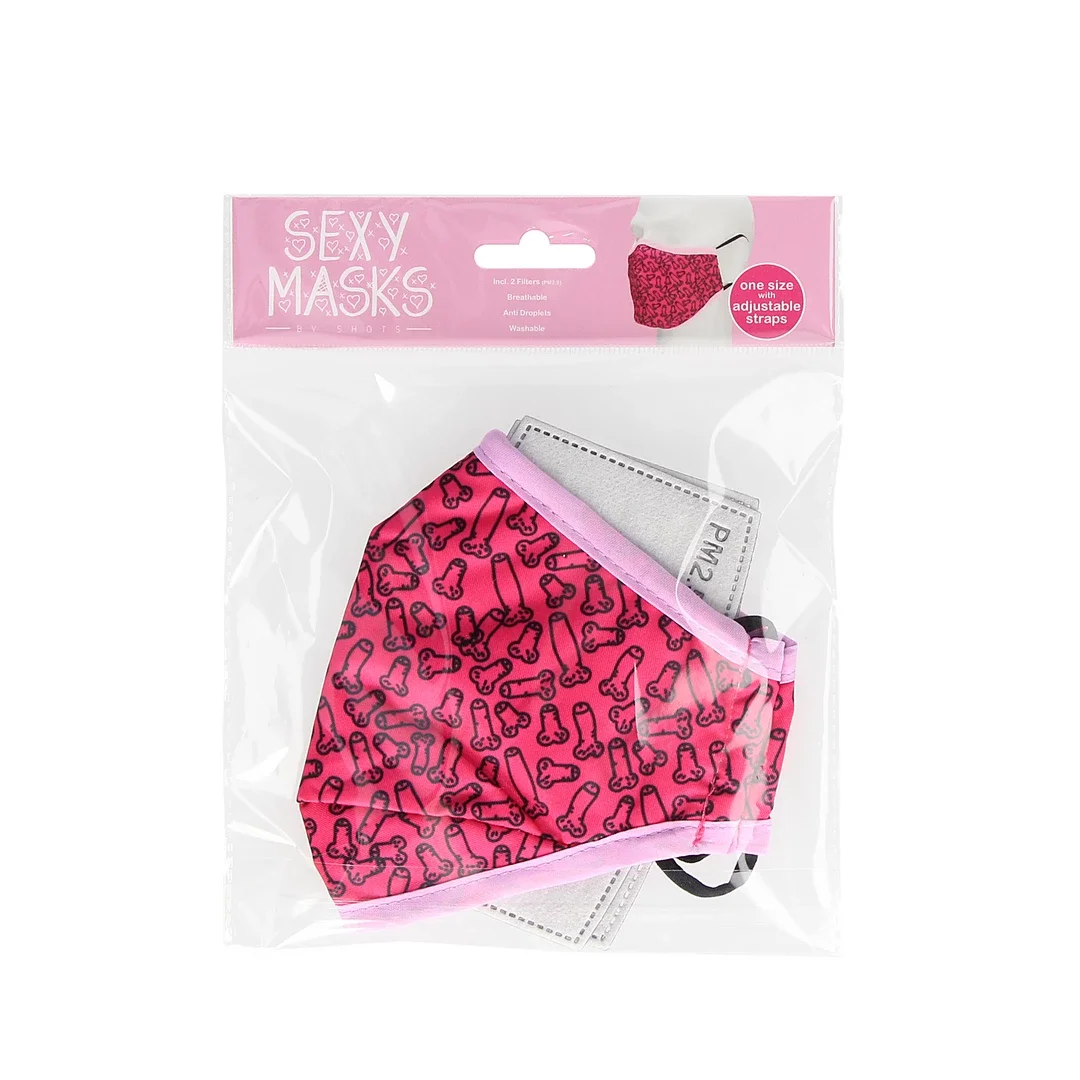 MOODZ Mask Fashionowa Maska Bawełniana z Regulacją i Filtrami Czarna — zdjęcie 2