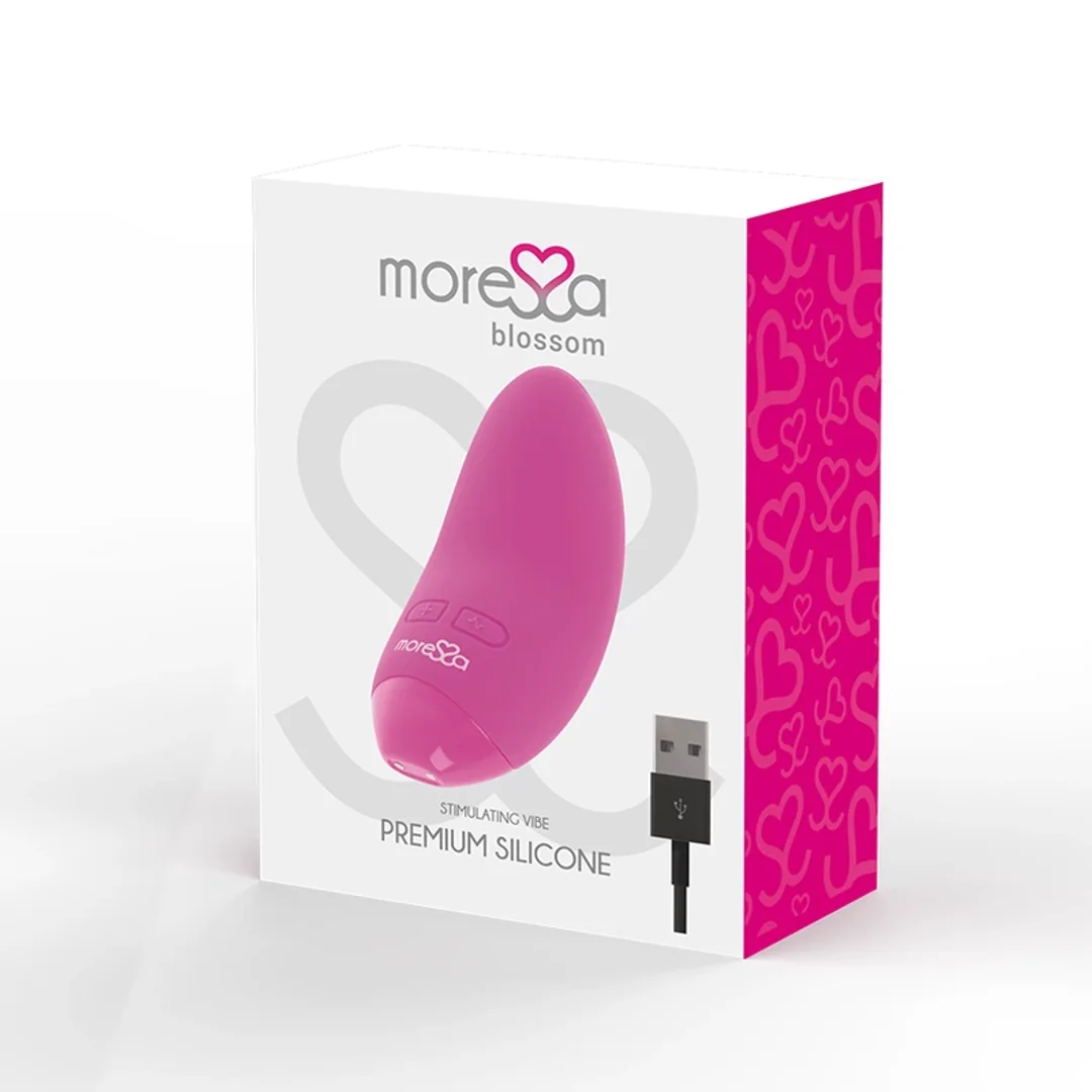 Moressa Blossom Mini Masażer Intymny Rożowy, 6 Trybow, IPX7, 78mm — zdjęcie 3