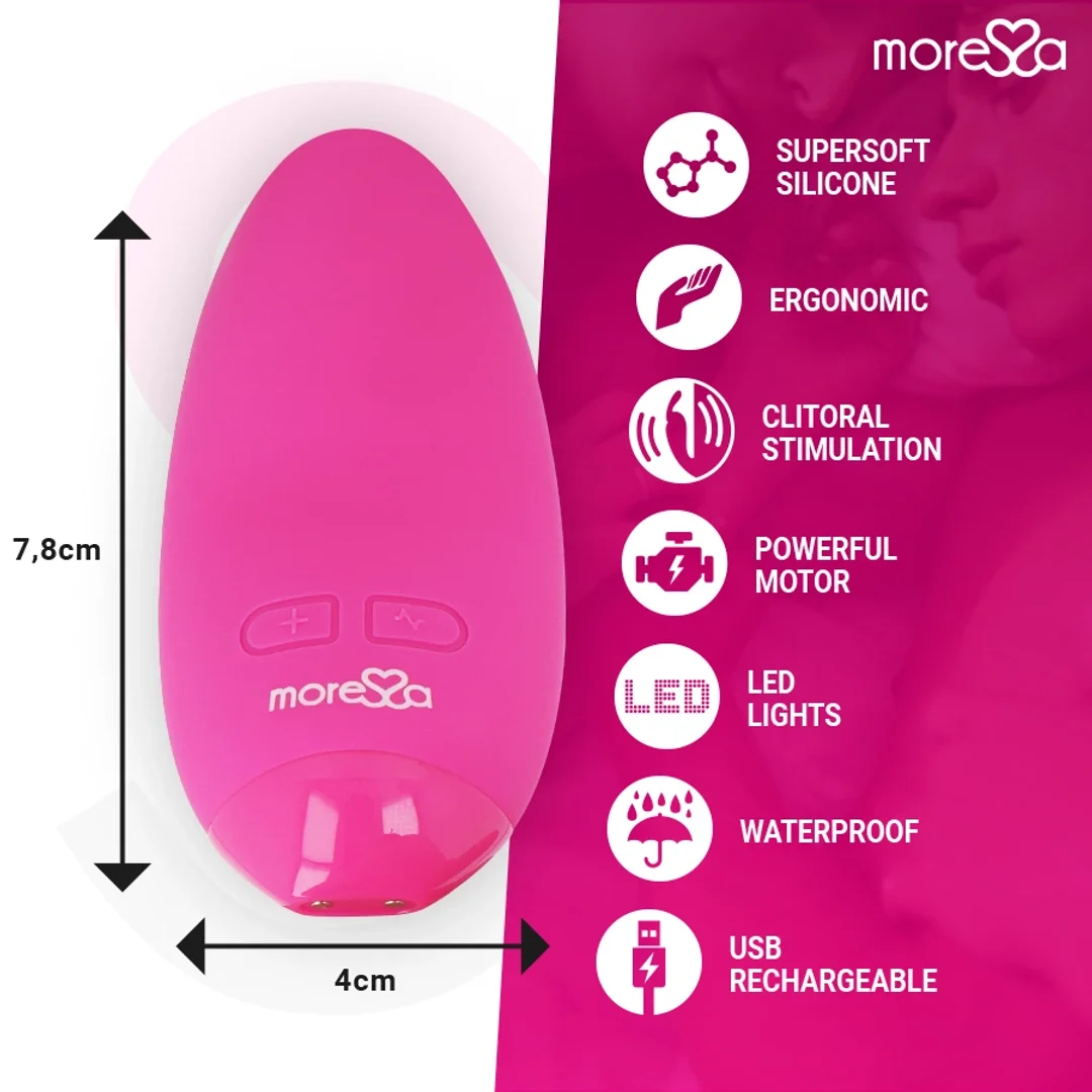 Moressa Blossom Mini Masażer Intymny Rożowy, 6 Trybow, IPX7, 78mm — zdjęcie 7