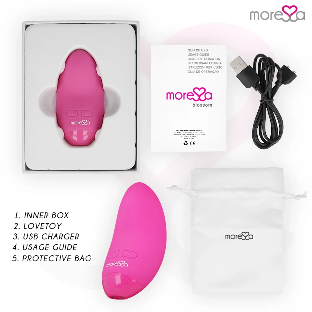 Moressa Blossom Mini Masażer Intymny Rożowy, 6 Trybow, IPX7, 78mm — zdjęcie 9