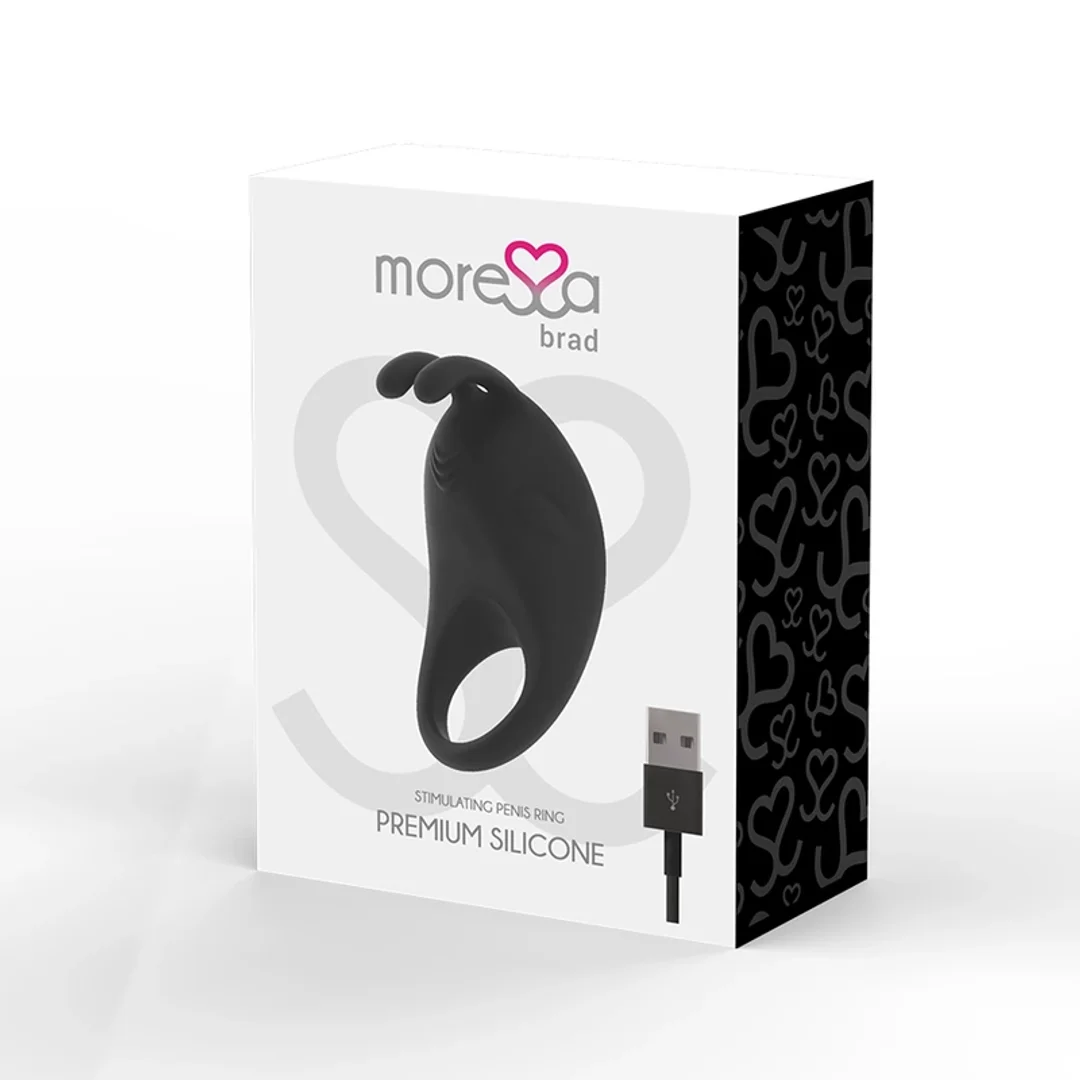 Moressa Brad Pierścień Silikonowy Premium Czarny USB 7 Trybow — zdjęcie 3