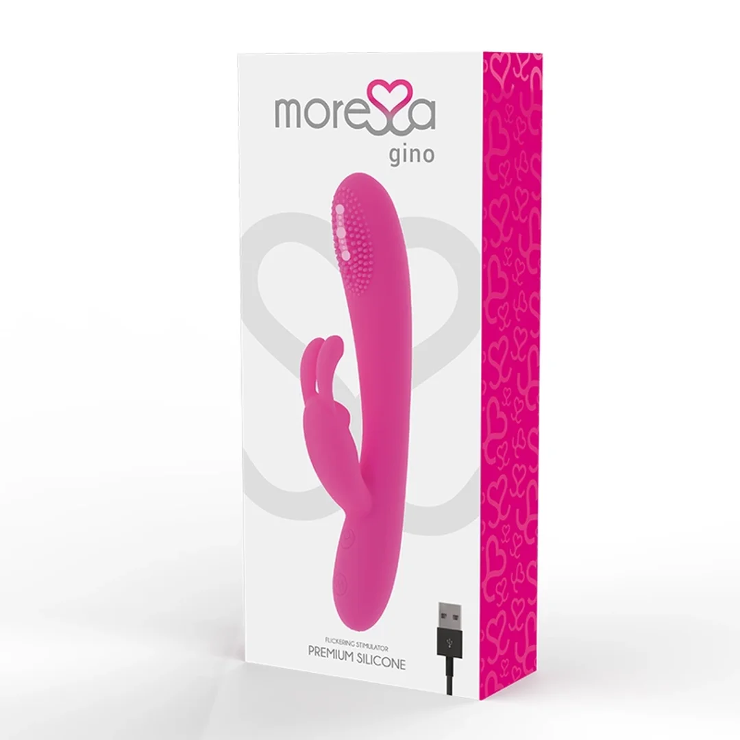 Moressa Gino Premium silikonowy masażer ładowany USB, 7 trybow, wodoodporny — zdjęcie 4