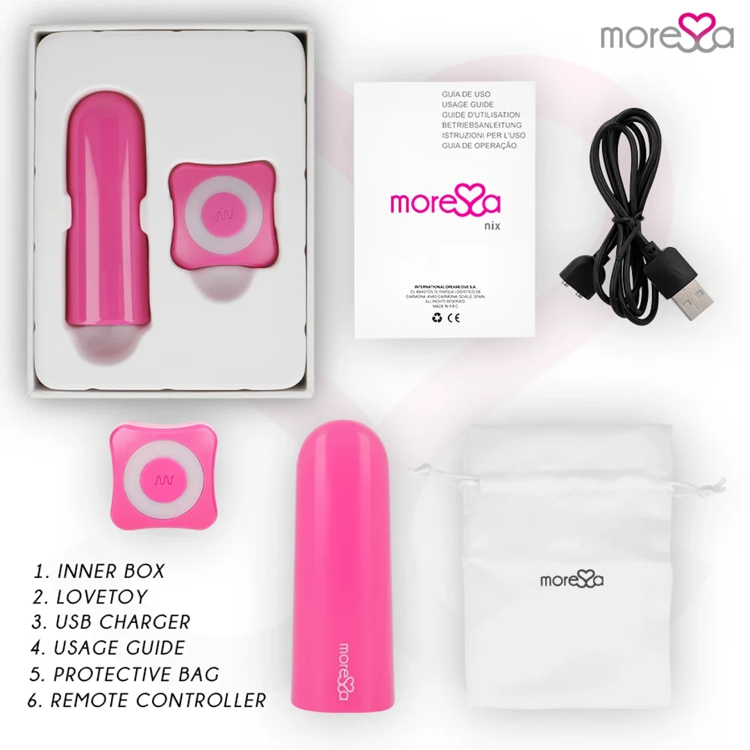 Moressa Nix Pilot Wibracyjny Rożowy - Kompaktowy, Wodoodporny, 7 Trybow — zdjęcie 9
