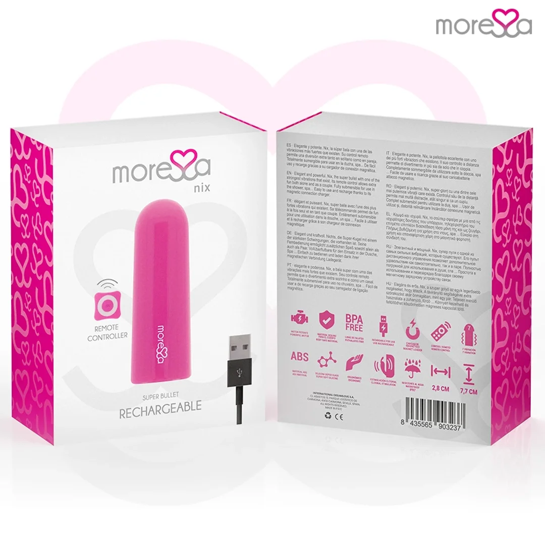 Moressa Nix Pilot Wibracyjny Rożowy - Kompaktowy, Wodoodporny, 7 Trybow — zdjęcie 10