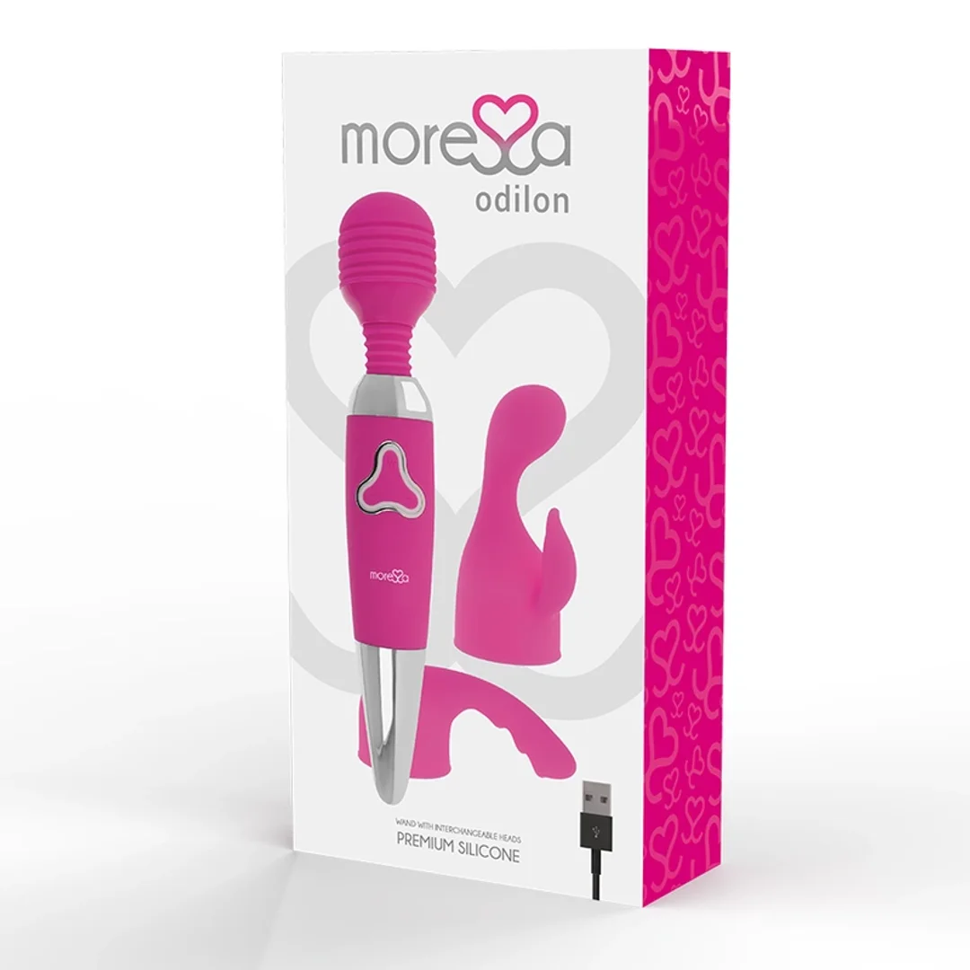 Moressa Odilon Premium - Masażer silikonowy USB, 7 trybow, 25 cm — zdjęcie 3