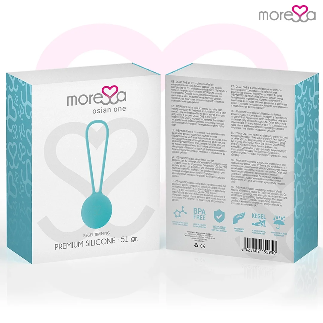 Moressa Osian One Kulki do Ćwiczeń Silikon Turkusowy 51g 34mm — zdjęcie 10