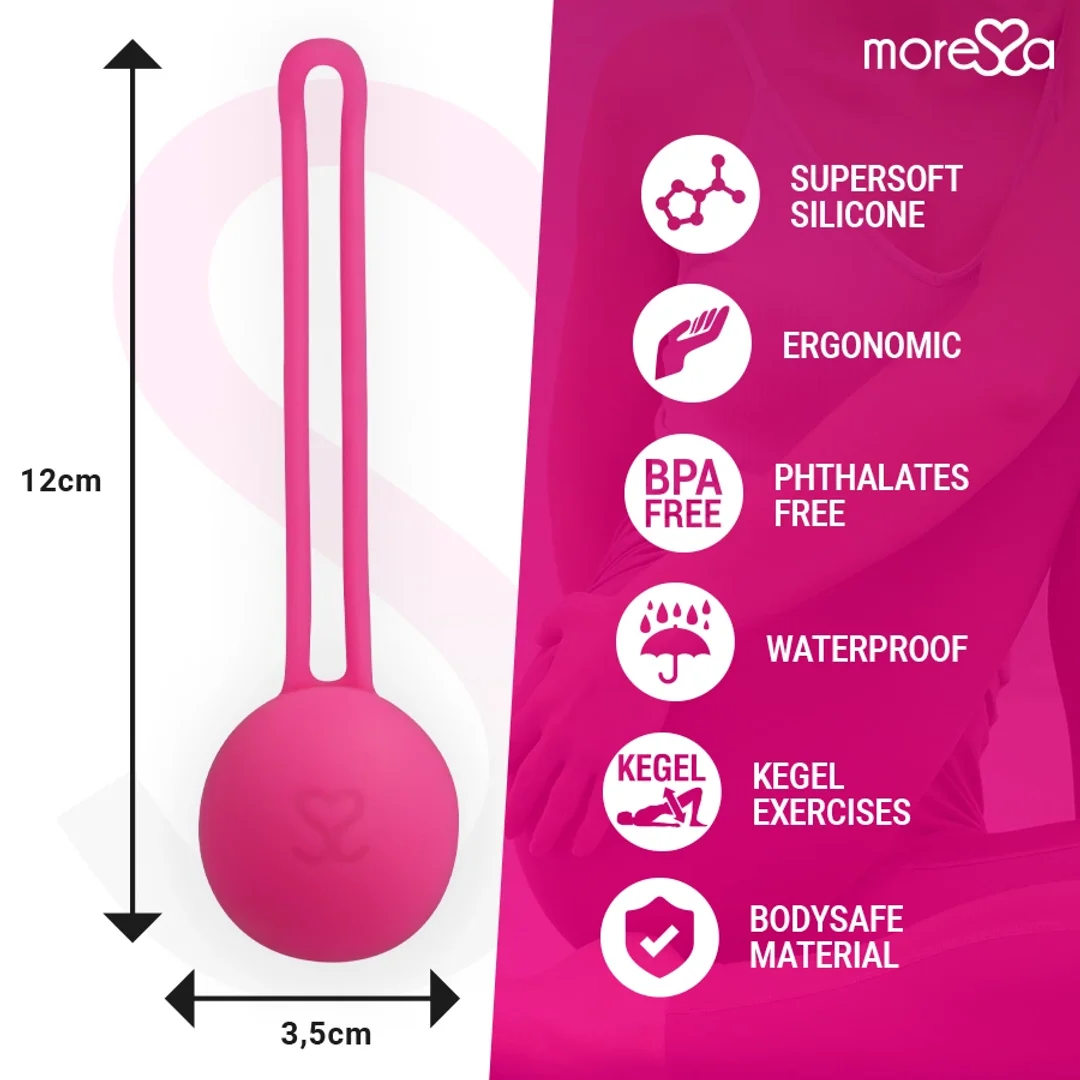 Moressa Osian One - silikonowe kulki do ćwiczeń mięśni miednicy 34 mm — zdjęcie 7