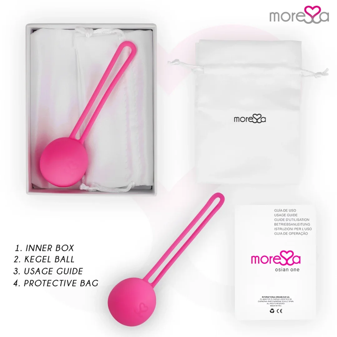 Moressa Osian One - silikonowe kulki do ćwiczeń mięśni miednicy 34 mm — zdjęcie 9