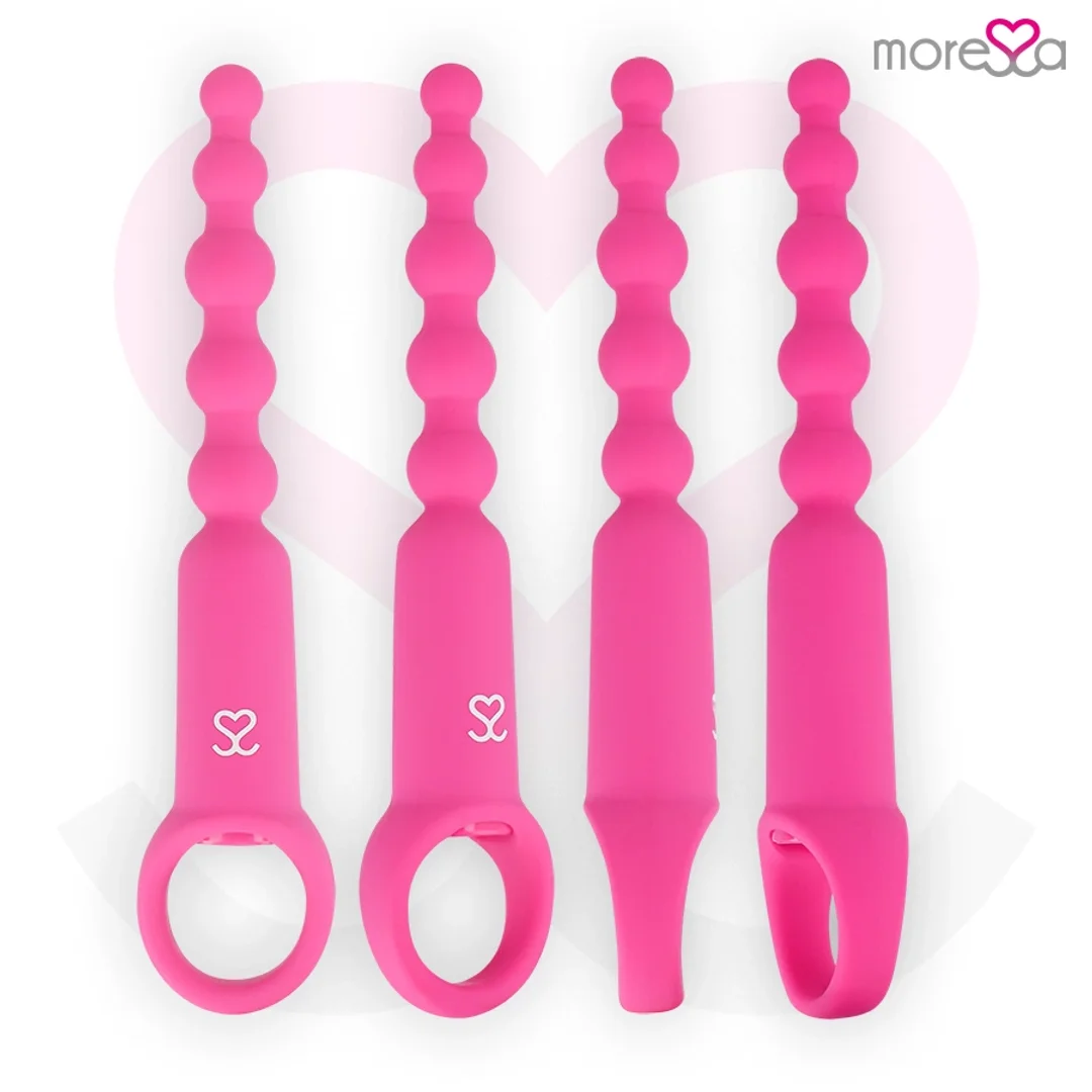 Moressa Ronie Beads Rożowy - Model z Pilotem, 7 Trybow, Silikon Medyczny — zdjęcie 5