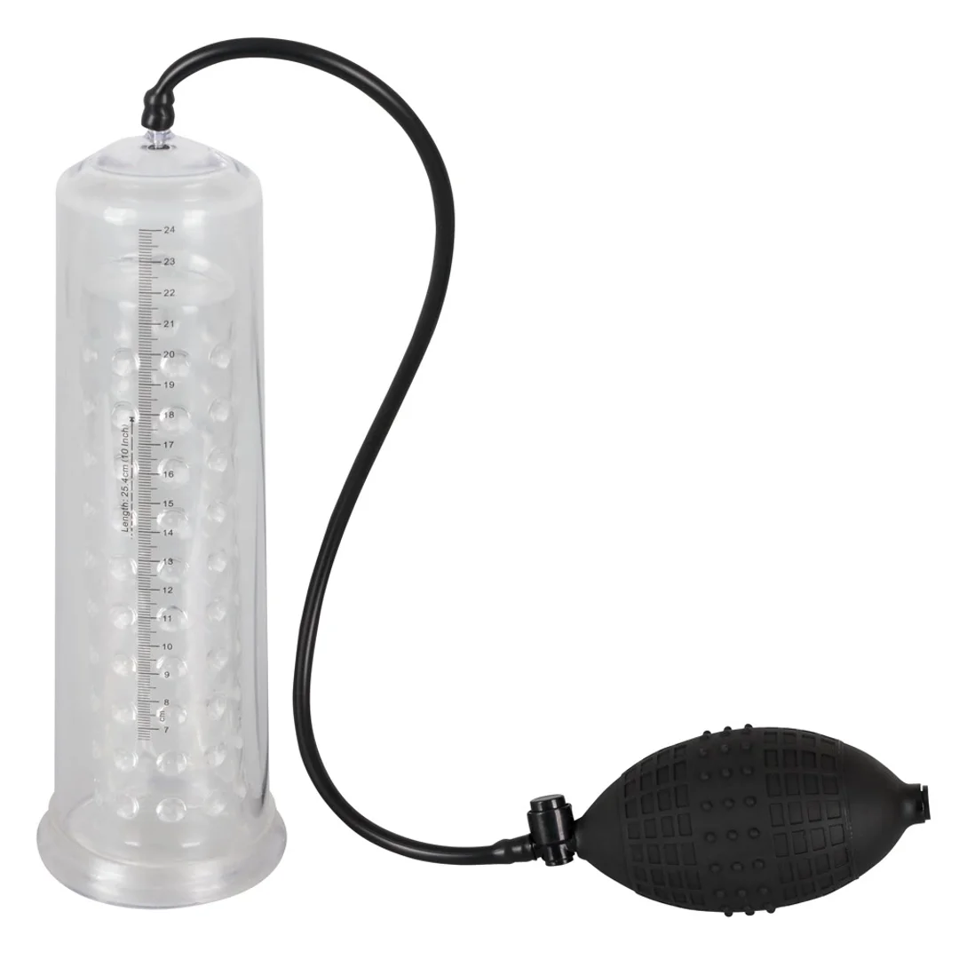 Mr. Boner Pompa Prożniowa Ręczna 25cm Skala Cylinder Silikonowy Rękaw — zdjęcie 3