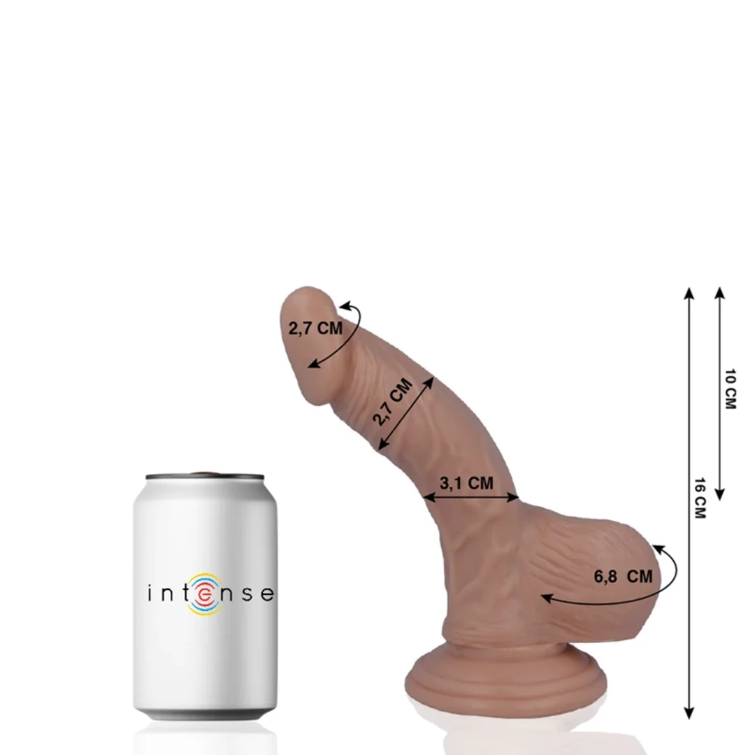 Mr Intense Model 2 anatomiczny 16 cm elastyczny z przyssawką beżowy — zdjęcie 6