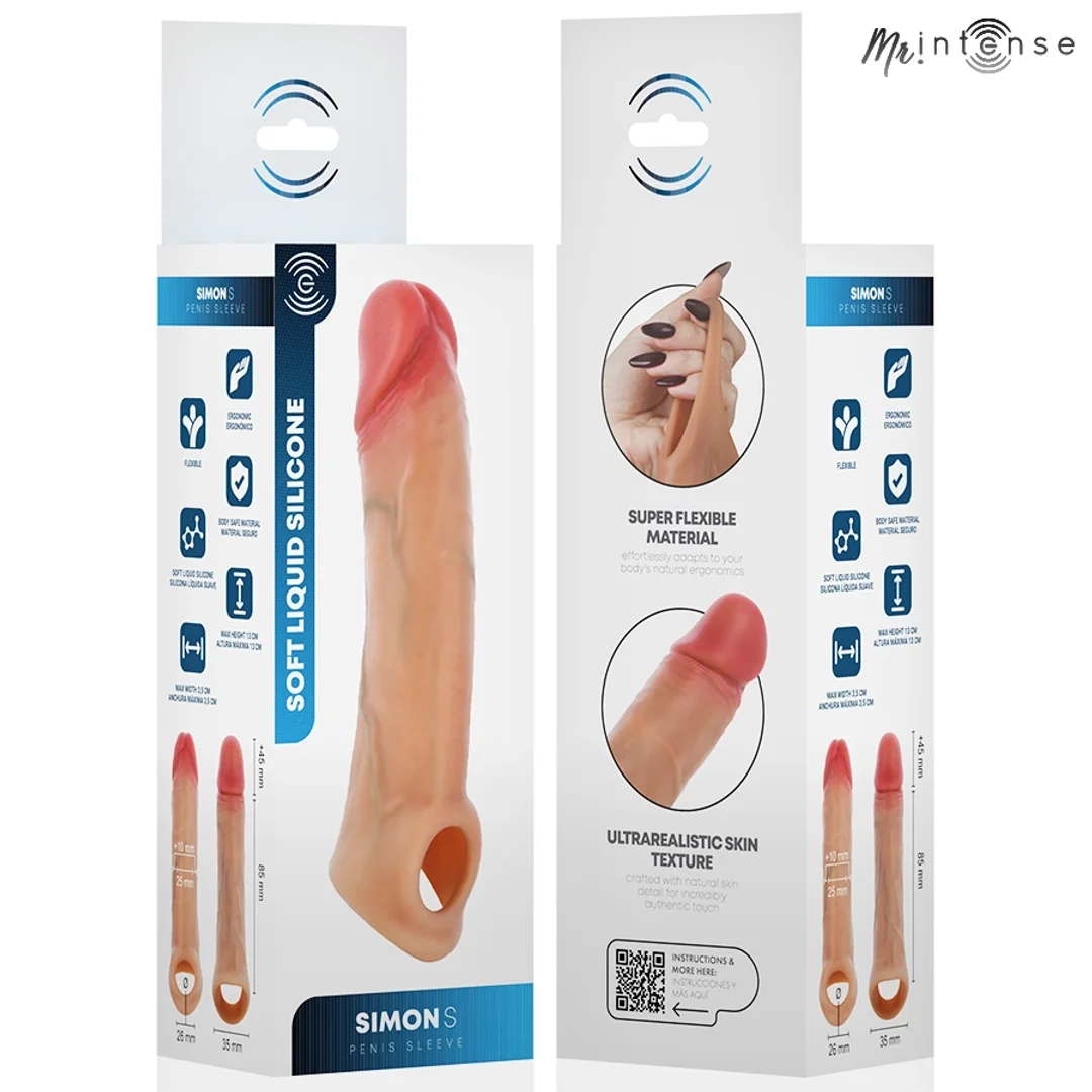 MR INTENSE Simon S silikonowa osłona anatomiczna 13 cm x 4 cm — zdjęcie 5
