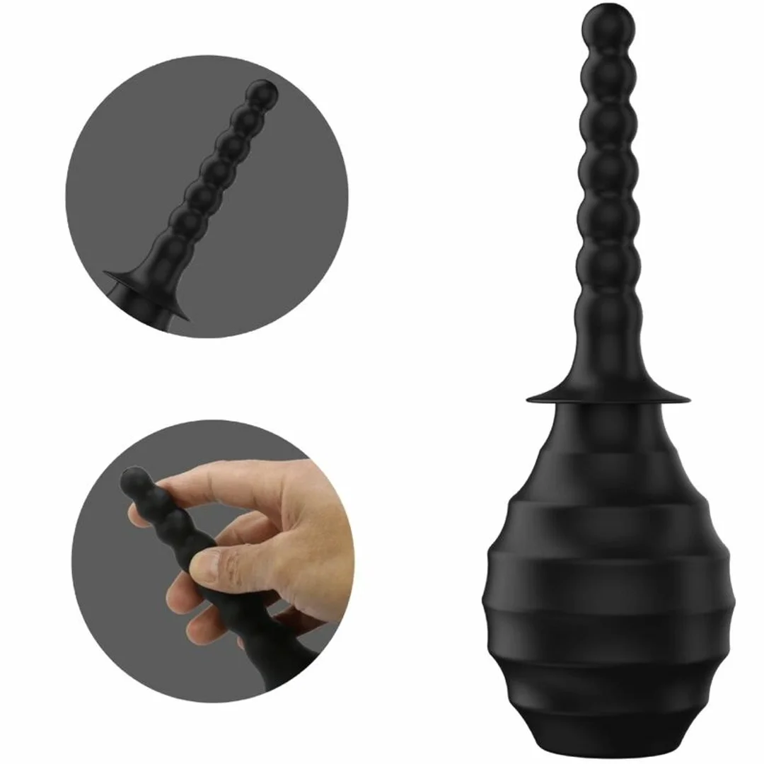 MR PLAY Wibracyjny masażer zdalnie sterowany, czarny, silikonowy — zdjęcie 6