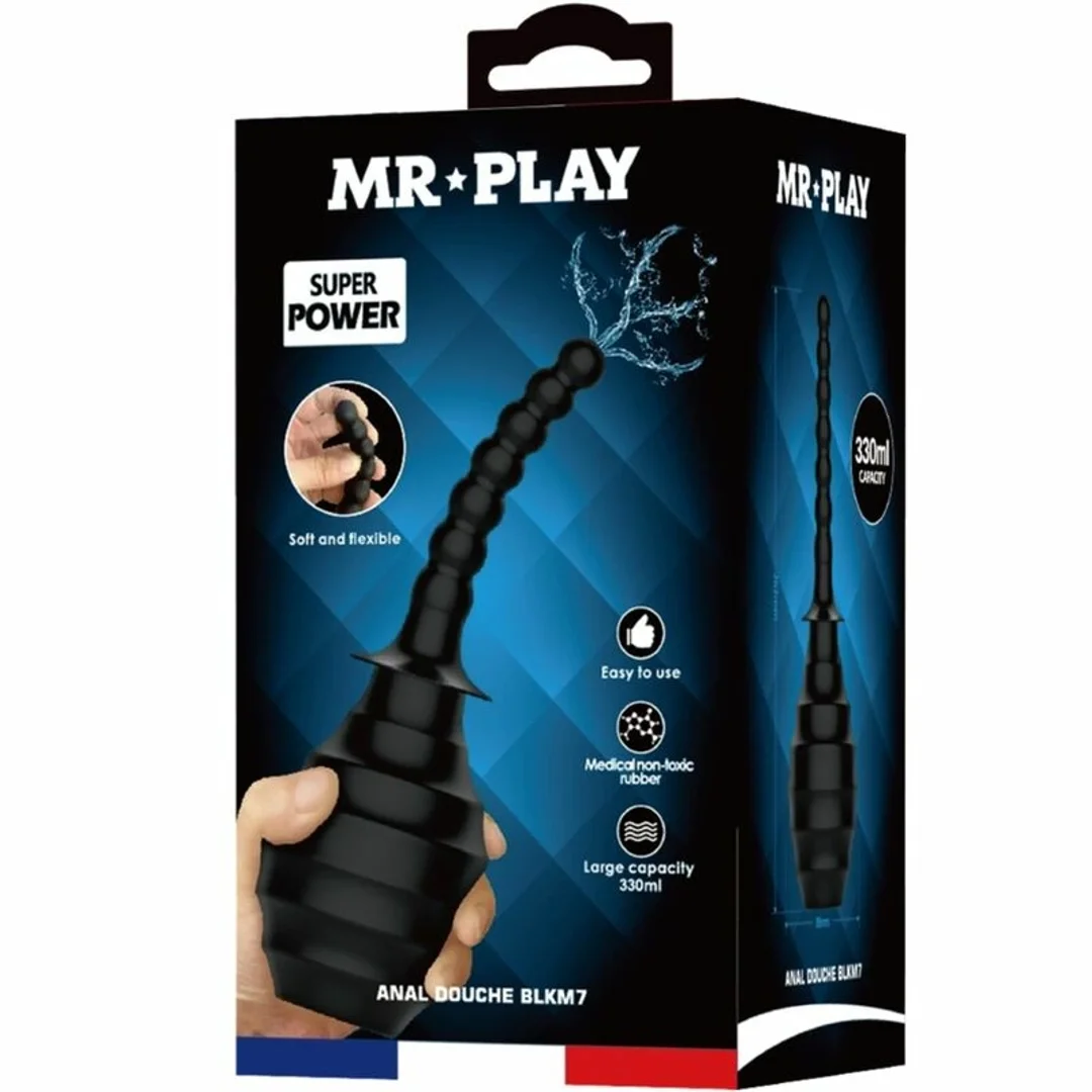 MR PLAY Wibracyjny masażer zdalnie sterowany, czarny, silikonowy — zdjęcie 7