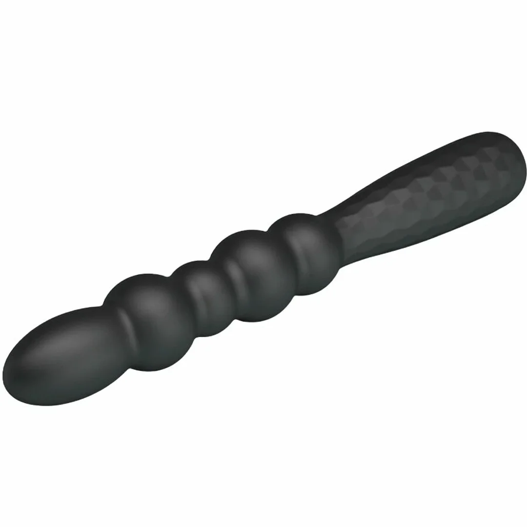 MR PLAY wibrujący korek analny elastyczny 12 trybow czarny USB — zdjęcie 4
