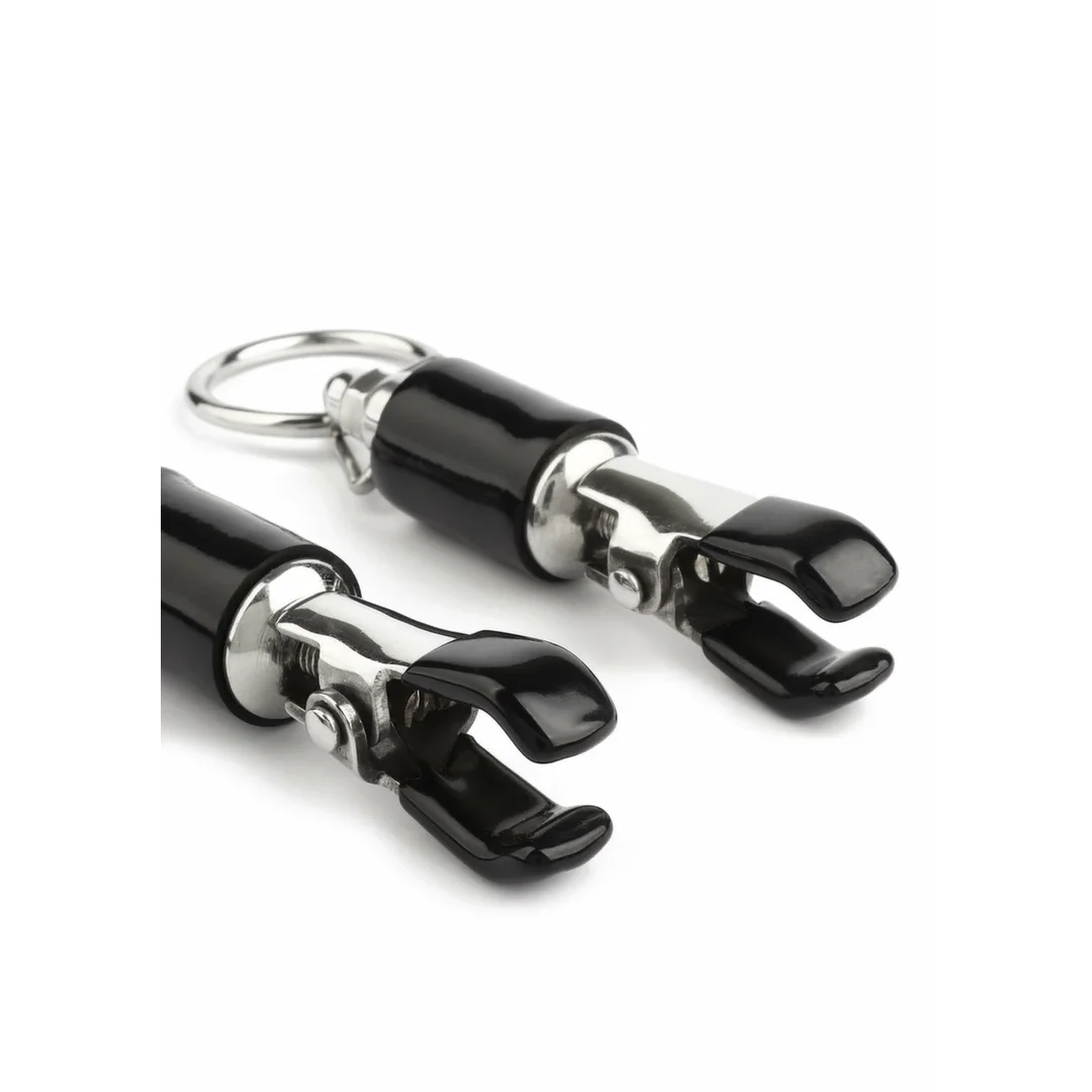 Mr. Steel Barrel Tit Clamps z pierścieniem, regulowane, stal nierdzewna — zdjęcie 5