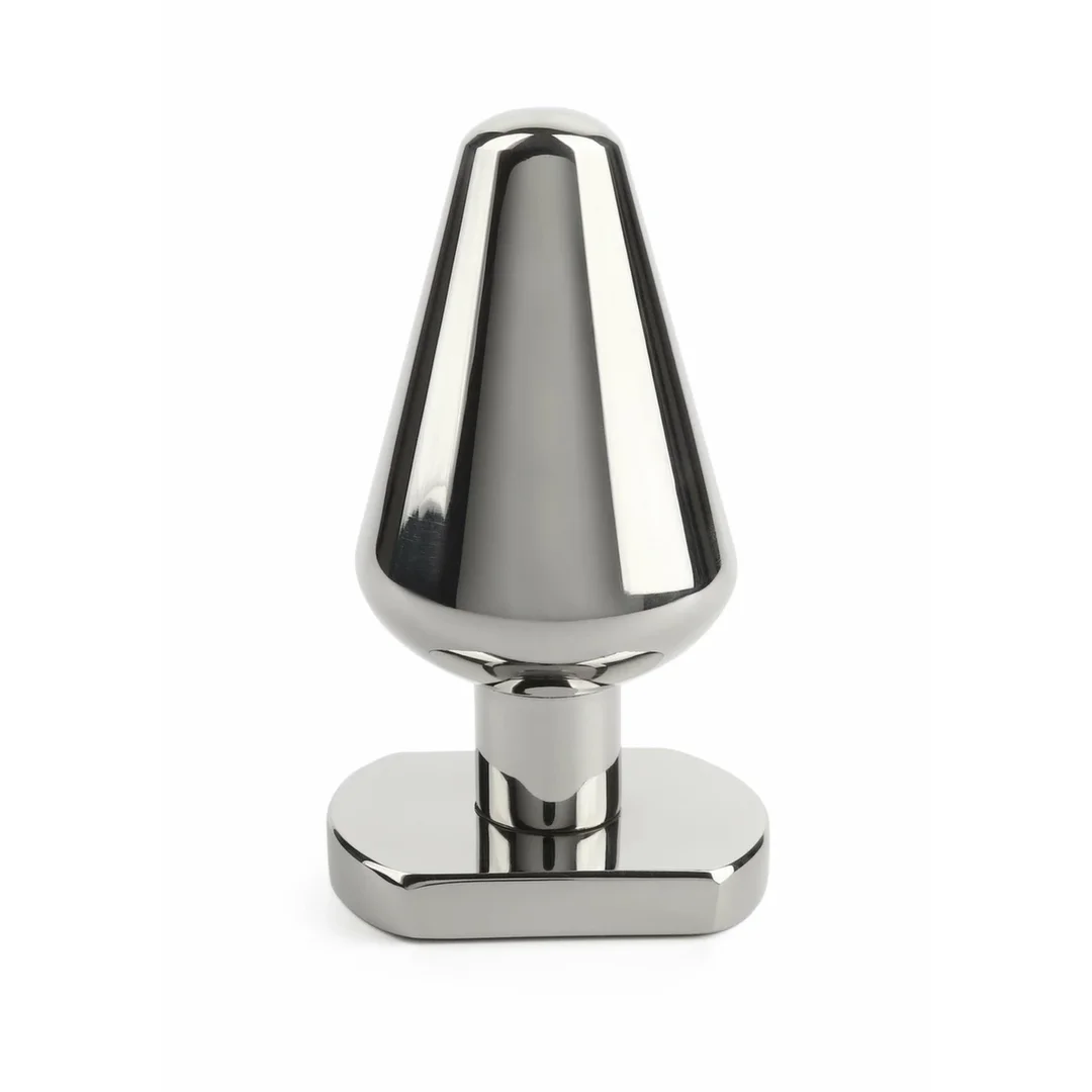 Mr. Steel Heavy Steel Plug Medium - stalowy, anatomiczny, średni rozmiar — zdjęcie 4