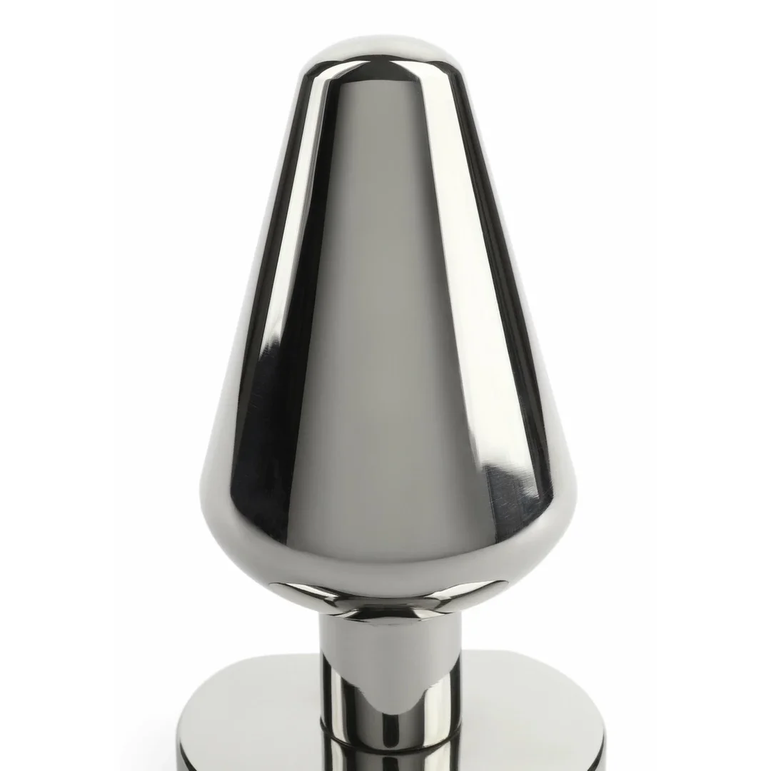 Mr. Steel Heavy Steel Plug Medium - stalowy, anatomiczny, średni rozmiar — zdjęcie 6