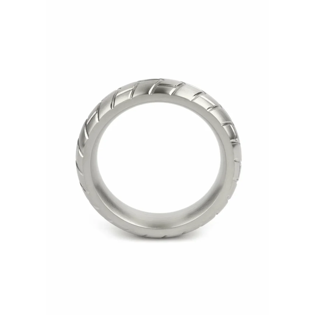 Mr. Steel MeGa Tire C-Ring Satin 50mm stalowy pierścień satynowy — zdjęcie 4