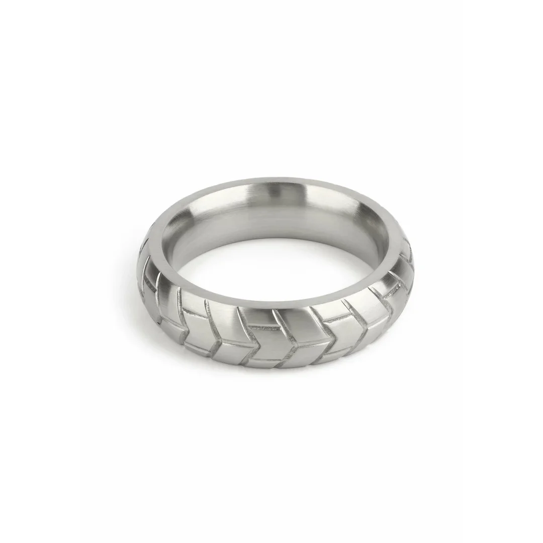 Mr. Steel MeGa Tire C-Ring Satin 50mm stalowy pierścień satynowy — zdjęcie 5